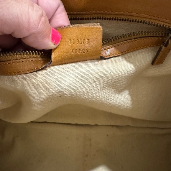 Authentic Gucci 1955 Horsebit Leather & Canvas Tote by Tom Ford - Picture 10 of 11